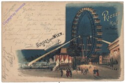 Wien 2, Riesen-Rad, Gruss aus Wien