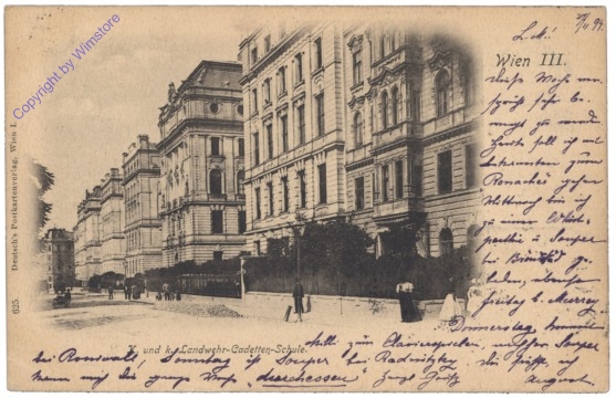 ak137507 Wien 3, K.u.k. Landwehr-Cadetten-Schule