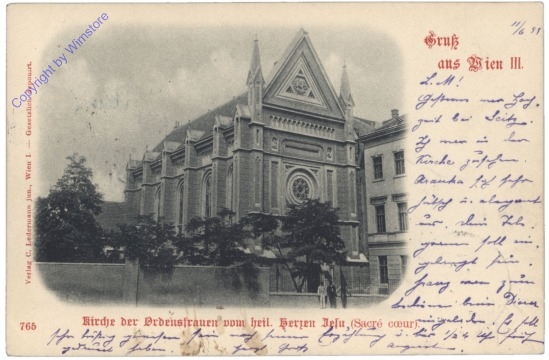 ak137508 Wien 3, Kirche der Ordensfrauen vom heil. Herzen Jesu