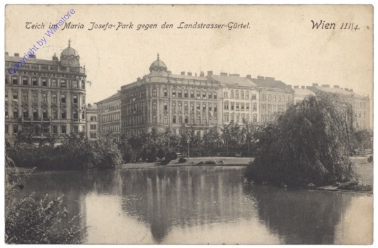 ak137510 Wien 3, Teich im Maria Josef-Park gegn den Landstrasser-Gürtel