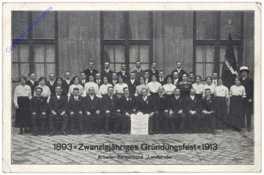 Wien 3, 1893 Zwangzigjähriges Gründungsfest 1913 Arbeiter-Sängerbund "Landstrasse"