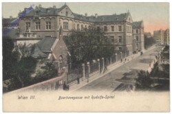 Wien 3, Boerhavegasse mit Rudolfs-Spital