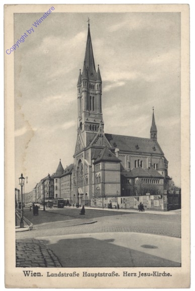ak137606 Wien 3, Landstraße Hauptstaße, Herz  Jesu-Kirche