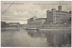Wien 3, Dampfschiffstrasse, Gebäude der k.k. priv. Donau Dampfschifffahrts-Gesellschaft