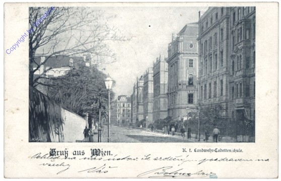 ak137633 Wien 3, K.k. Landwehr-Cadetten-Schule