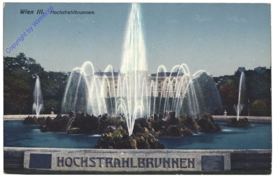 ak137661 Wien 3, Hochstrahlbrunnen