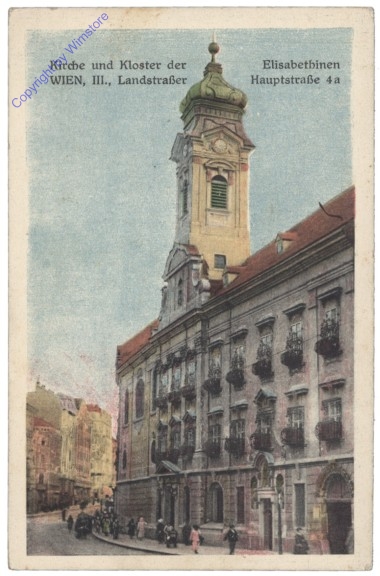 ak137667 Wien 3, Kirche und Kloster der Elisabethinen