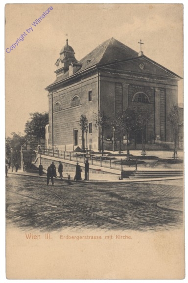 ak137670 Wien 3, Erdbergerstrasse mit Kirche