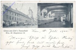 Wien 3, Gruss aus Löw's Tanzschule