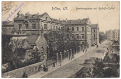 Wien 3, Boerhavegasse mit Rudolfs-Spital