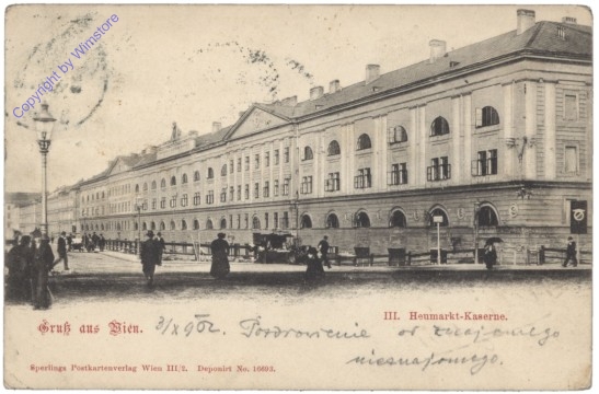 ak137726 Wien 3, Heumarkt-Kaserne