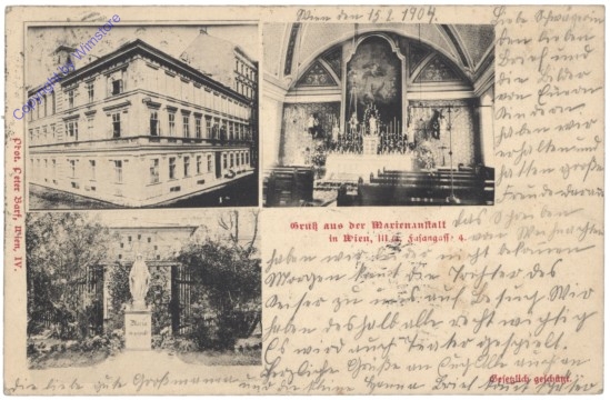 ak137733 Wien 3, Gruss aus der Marienanstalt