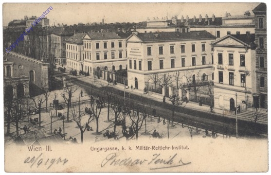 ak137736 Wien 3, Ungargasse, k.k. Militär-Reitlehr-Insitut