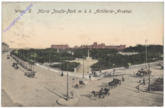 ak137746 Wien 3, Maria Josefa-Park m.k.k. Artillerie-Arsenal