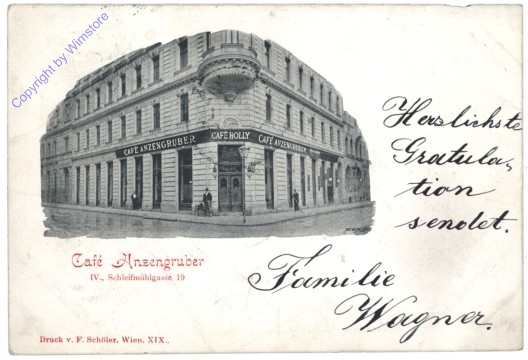 ak137813 Wien 4, Café Anzengruber