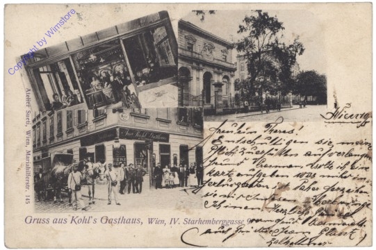 ak137860 Wien 4, Gruß aus Kohl's Gasthaus, Starhemberggasse