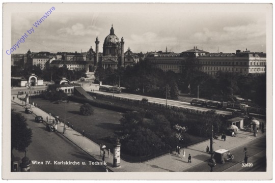ak137867 Wien 4, Karlskirche u. Technik