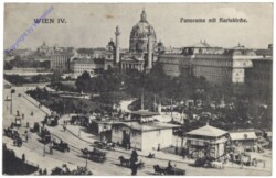 Wien 4, Panorama mit Karlskirche