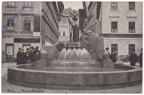 ak137876 Wien 4, Mozart-Brunnen