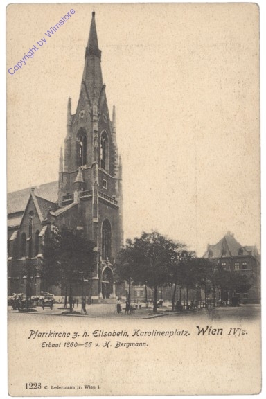 ak137877 Wien 4, Pfarrkirche z.h. Elisabeth, Karolinenplatz