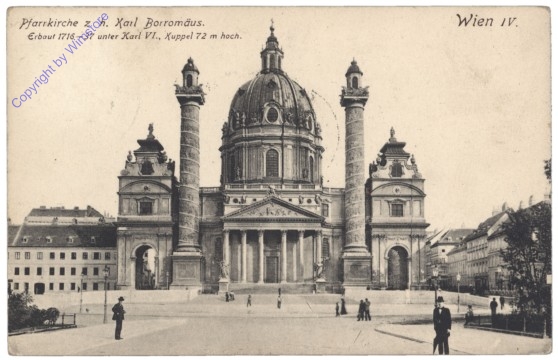 ak137880 Wien 4, Pfarrkirche z.h. Karl Borromäus