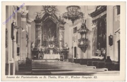 Wien 4, Inneres der Piaristenkirche zu St. Thekla