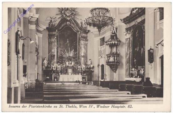 ak137907 Wien 4, Inneres der Piaristenkirche zu St. Thekla