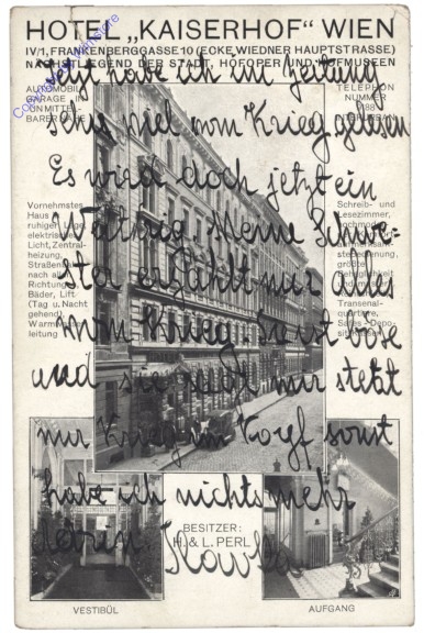 ak137939 Wien 4, Hotel "Kaiserhof"