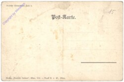 Wien 4, Fruhwirth-Haus mit der Karlskirche