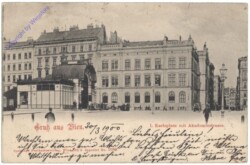 Wien 4, Karlsplatz mit Akademiestraße