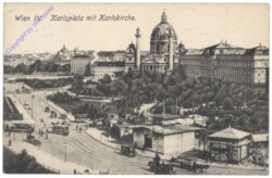Wien 4, Karlsplatz mit Karlskirche