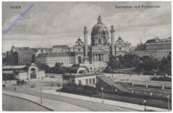 Wien 4, Karlsplatz mit Karlskirche