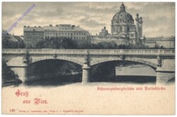 Wien 4, Schwarzenbergbrücke und Karlskirche