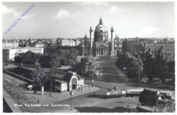 Wien 4, Karlsplatz mit Karlskirche