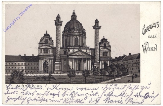 ak138001 Wien 4, Karlskirche