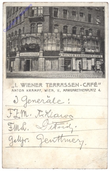 ak138095 Wien 5, I. Wiener Terrassen-Café
