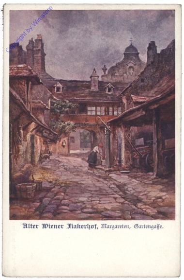 ak138121 Wien 5, Alter Wiener Fiakerhof, Margareten, Gartengasse