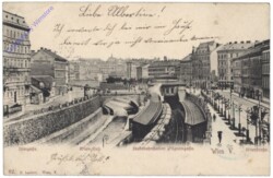 Wien 5, Ufergasse, Wien-Fluß, Stadtbahnstation Pilgramgasse, Wienstraße