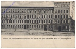 Wien 7, Institut und Lehrerinnen-Bildungsanstalt der Töchter des göttl. Heilandes