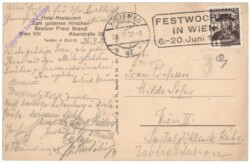 Wien 8, Hotel-Restaurant "zum goldenen Hirschen"