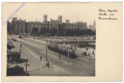 Wien 9, Augartenbrücke mit Rossauerkaserne