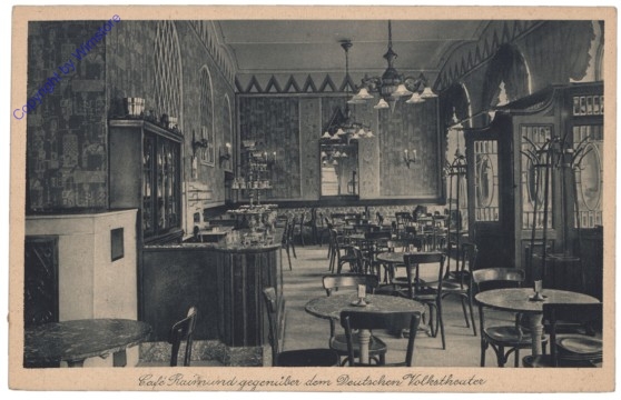 Wien 9, Café Raimund gegenüber dem Deutschen Volkstehater