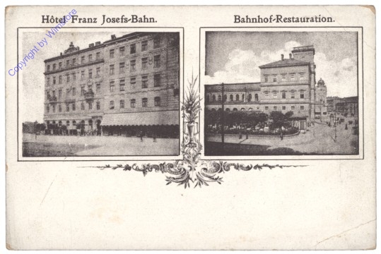 Wien 9, Hotel Franz Josefs-Bahn, Bahnhof-Restauration
