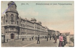 Wien 9, Elisabethpromenade mit neuem Polizeigefangenhaus