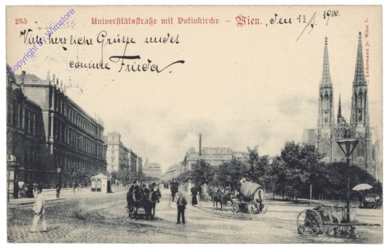 Wien 9, Universitätsstrasse mit Votivkirche