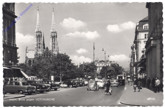 Wien 9, Blick gegen Votivkirche