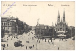 Wien 9, K.k. Universität, Universitätsstrasse, Votivkirche