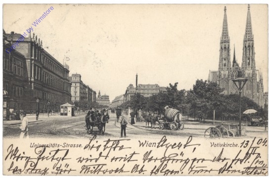 Wien 9, Votivkirche, Universitäts-Straße