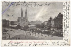 Wien 9, Maximilianplatz mit Votivkirche