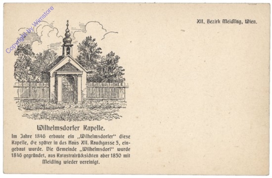 ak138938 Wien 12, Wilhelmsdorfer Kapelle